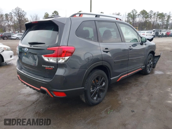 2023 Subaru Forester Sport with VIN JF2SKAJC2PH452062, listed as a IAAI auction lot 41673752 with 8,998 mi miles. Bid and sale history available at carsss.com. Image 4.
