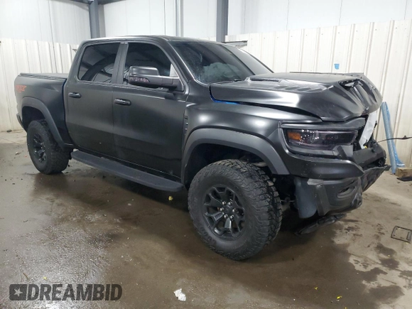 2021 Ram 1500 TRX with VIN 1C6SRFU98MN754533, listed as a Copart auction lot 48363745 with 26,412 mi miles and Salvage Title. Bid and sale history available at carsss.com. Image 4.