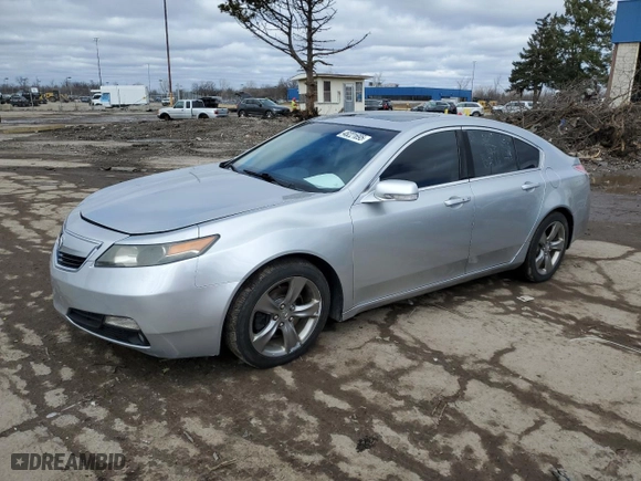 2012 Acura TL Tech Auto with VIN 19UUA9F53CA011385, listed as a Copart auction lot 48221695 with NaN miles and Clean Title. Bid and sale history available at carsss.com. Image 1.