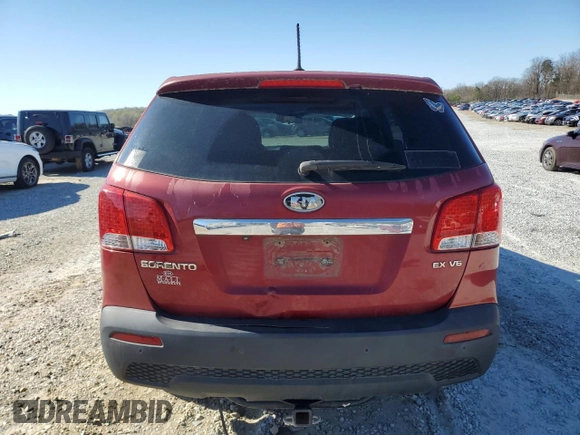 2011 Kia Sorento EX with VIN 5XYKU4A29BG029482, listed as a Copart auction lot 49680355 with 233,580 mi miles and Salvage Title. Bid and sale history available at carsss.com. Image 6.