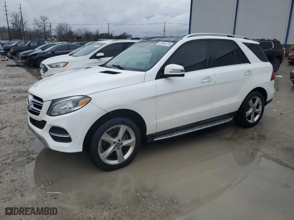 2018 Mercedes-Benz GLE with VIN 4JGDA5JB7JB017553, listed as a Copart auction lot 42444775 with NaN miles and Salvage Title. Bid and sale history available at carsss.com. Image 1.