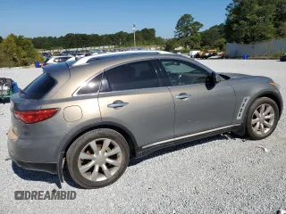 2010 Infiniti FX35 with VIN JN8AS1MW7AM852623, listed as a Copart auction lot 73722804 with 0 mi miles and Salvage Title. Bid and sale history available at carsss.com. Image 3.