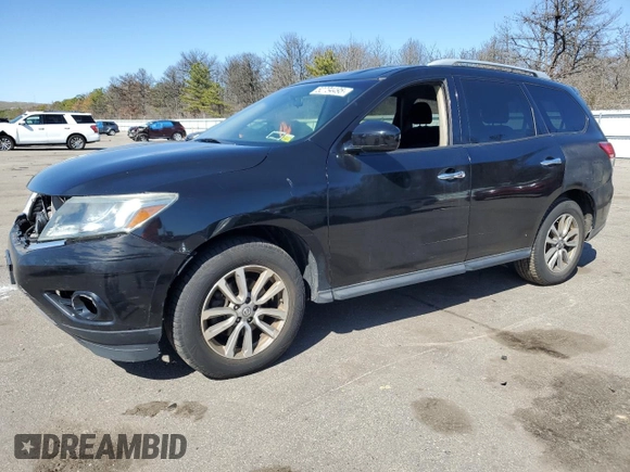 2014 Nissan Pathfinder Platinum with VIN 5N1AR2MM6EC717507, listed as a Copart auction lot 52734495 with 115,330 mi miles and Clean title. Bid and sale history available at DreamBid. Image 1.