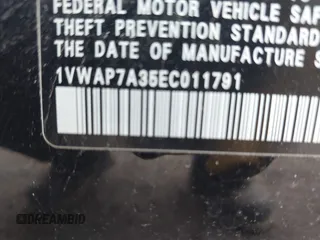 2014 Volkswagen Passat S с VIN 1VWAP7A35EC011791, выставлен на аукционе IAAI как лот 41946261 с пробегом 172 225 миль миль и . История ставок и продаж доступна на DreamBid. Изображение 9.