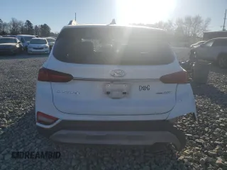 2020 Hyundai Santa Fe SEL with VIN 5NMS3CAA5LH275201, listed as a Copart auction lot 85453704 with 87,400 mi miles and Salvage Title. Bid and sale history available at carsss.com. Image 6.