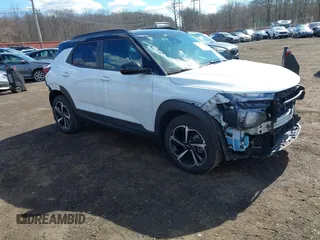 2021 Chevrolet TrailBlazer RS with VIN KL79MUSL2MB174573, listed as a IAAI auction lot 41661917 with 68,646 mi miles. Bid and sale history available at carsss.com. Image 1.