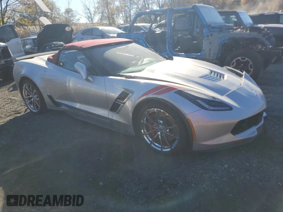 2019 Chevrolet Corvette Grand Sport 2LT with VIN 1G1YY3D73K5114173, listed as a Copart auction lot 77837054 with 39,303 mi miles and Salvage Title. Bid and sale history available at carsss.com. Image 4.