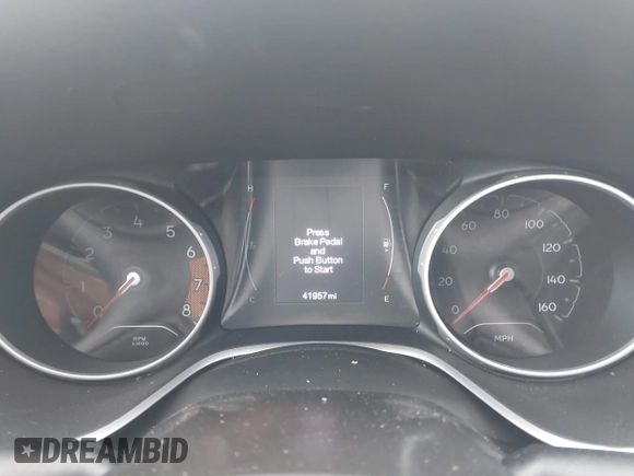 2019 Jeep Compass Latitude with VIN 3C4NJDBBXKT647665, listed as a IAAI auction lot 41327220 with 41,957 mi miles and . Bid and sale history available at carsss.com. Image 7.