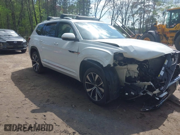 2024 Volkswagen Atlas SEL Premium R-Line with VIN 1V2FR2CA2RC617765, listed as a IAAI auction lot 41990546 with 15,098 mi miles and . Bid and sale history available at DreamBid. Image 1.