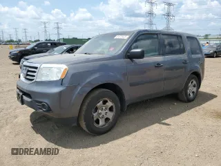 2013 Honda Pilot LX with VIN 5FNYF4H26DB015401, listed as a Copart auction lot 61075425 with 210,907 mi miles and Salvage title. Bid and sale history available at DreamBid. Image 1.