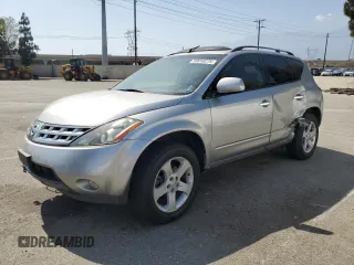 2004 Nissan Murano SL z VIN JN8AZ08T64W209470, wystawiony jako Copart lot #59910275 z przebiegiem 150 218 mil mil oraz Szkoda całkowita • Salvage title. Historia ofert i sprzedaży dostępna na DreamBid. Obrazek 1.