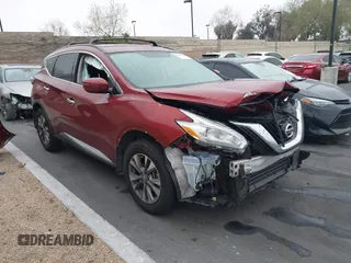 2017 Nissan Murano S with VIN 5N1AZ2MG9HN107961, listed as a IAAI auction lot 41838283 with 51,455 mi miles and . Bid and sale history available at carsss.com. Image 1.