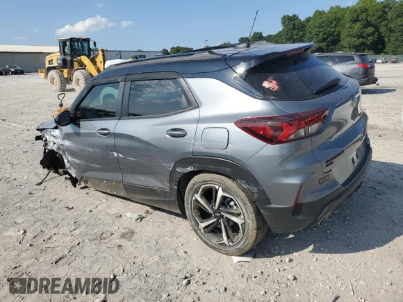 2021 Chevrolet TrailBlazer RS with VIN KL79MUSL6MB163057, listed as a Copart auction lot 68440654 with 43,448 mi miles and Salvage Title. Bid and sale history available at DreamBid. Image 2.
