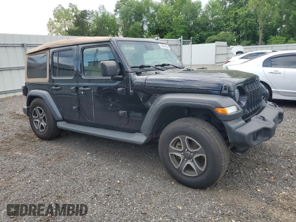 2020 Jeep Wrangler Unlimited Sport с VIN 1C4HJXDG5LW238170, выставлен на аукционе Copart как лот 55970665 с пробегом 91 713 миль миль и Списание • Salvage title. История ставок и продаж доступна на DreamBid. Изображение 4.
