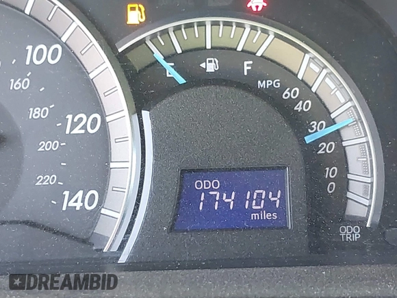 2012 Toyota Camry L with VIN 4T1BF1FK3CU560089, listed as a IAAI auction lot 42161930 with 174,104 mi miles. Bid and sale history available at carsss.com. Image 15.