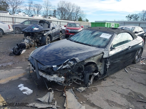 2012 BMW 6 Series 640i with VIN WBALW7C52CC618691, listed as a IAAI auction lot 41305802 with 1 mi miles. Bid and sale history available at carsss.com. Image 2.