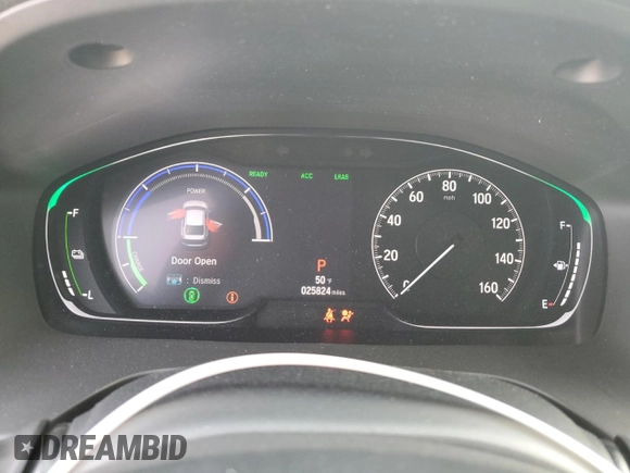 2022 Honda Insight Touring with VIN 19XZE4F92NE007889, listed as a Copart auction lot 48177315 with 25,824 mi miles and Salvage Title. Bid and sale history available at DreamBid. Image 9.