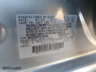 2015 Nissan Versa Note S with VIN 3N1CE2CP7FL449483, listed as a Copart auction lot 48391715 with 119,725 mi miles and Salvage Title. Bid and sale history available at carsss.com. Image 12.