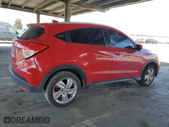 2019 Honda HR-V EX with VIN 3CZRU5H58KM717250, listed as a Copart auction lot 53018035 with 143,529 mi miles and Salvage Title. Bid and sale history available at carsss.com. Image 3.