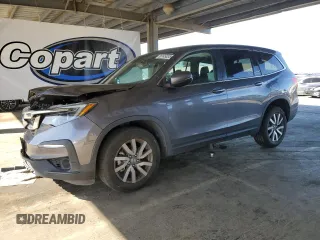 2021 Honda Pilot EX-L z VIN 5FNYF6H58MB001098, wystawiony jako Copart lot #56145835 z przebiegiem 77 315 mil mil oraz Szkoda całkowita • Salvage title. Historia ofert i sprzedaży dostępna na DreamBid. Obrazek 1.