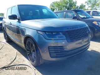2018 Land Rover Range Rover with VIN SALGS2RE0JA392078, listed as a IAAI auction lot 42622599 with 124,666 mi miles and . Bid and sale history available at DreamBid. Image 1.