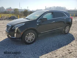2017 Cadillac XT5 FWD with VIN 1GYKNARS8HZ241195, listed as a Copart auction lot 46613485 with 113,680 mi miles and Salvage Title. Bid and sale history available at carsss.com. Image 1.