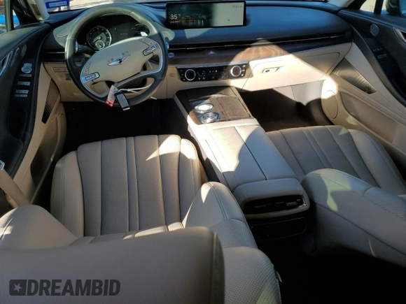2021 Genesis G80 2.5T with VIN KMTGB4SC9MU046689, listed as a Copart auction lot 87193614 with 41,508 mi miles and Salvage Title. Bid and sale history available at DreamBid. Image 8.