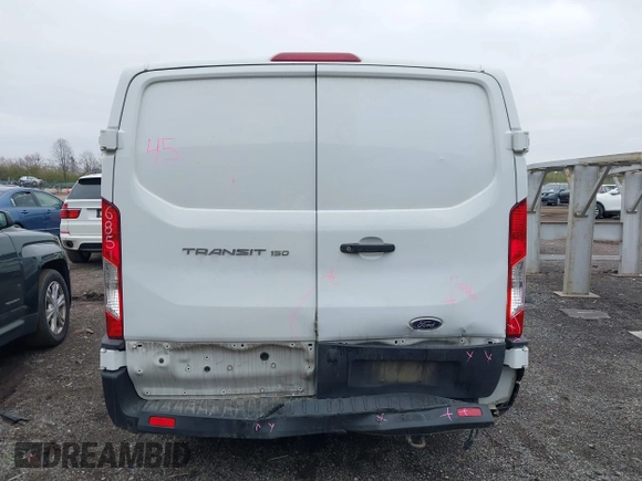 2020 Ford Transit Cargo with VIN 1FTYE1Y80LKB44001, listed as a IAAI auction lot 41638467 with 115,602 mi miles and . Bid and sale history available at DreamBid. Image 16.