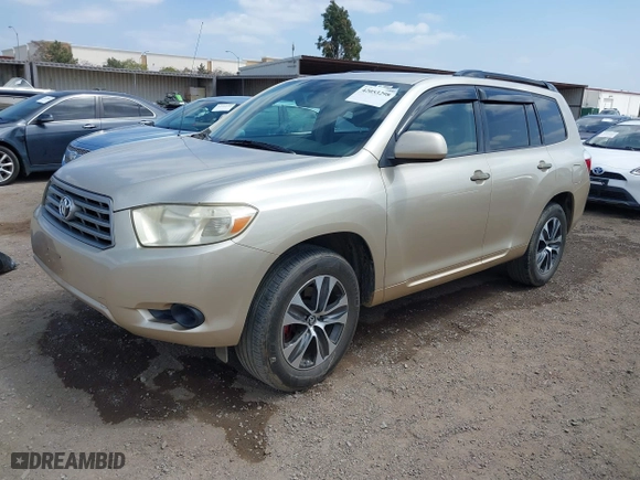 2008 Toyota Highlander with VIN JTEDS41A082052606, listed as a IAAI auction lot 42053298 with 169,673 mi miles. Bid and sale history available at carsss.com. Image 2.