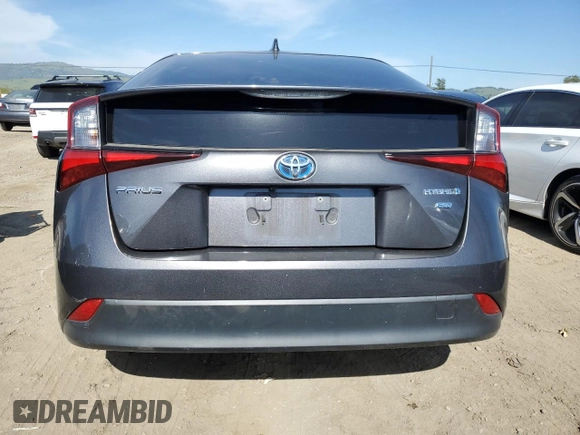 2019 Toyota Prius L Eco with VIN JTDKARFU2K3092217, listed as a Copart auction lot 53127915 with 133,717 mi miles and Salvage title. Bid and sale history available at DreamBid. Image 6.