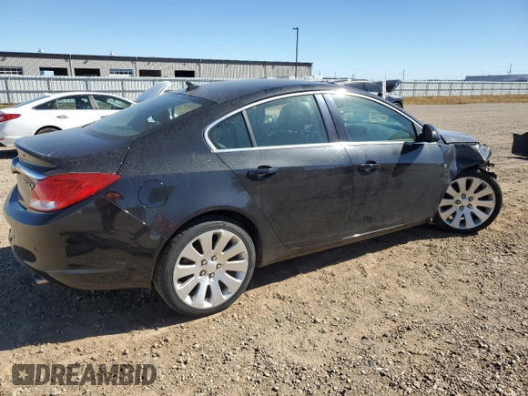 2011 Buick Regal CXL Turbo TO6 with VIN W04G05GV7B1041603, listed as a Copart auction lot 72467774 with 146,729 mi miles and Salvage Title. Bid and sale history available at carsss.com. Image 3.