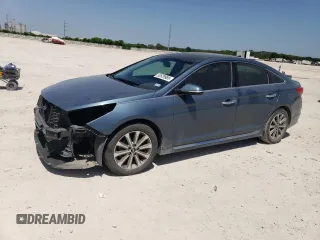2016 Hyundai Sonata Sport with VIN 5NPE34AF4GH317266, listed as a Copart auction lot 52629985 with 128,672 mi miles and Salvage Title. Bid and sale history available at carsss.com. Image 1.