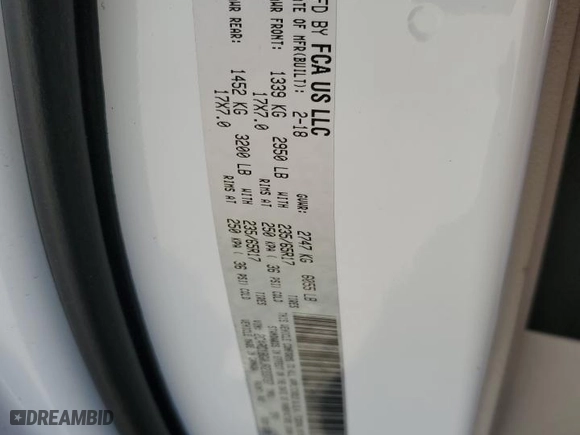 2018 Chrysler Pacifica Touring L with VIN 2C4RC1BG0JR233737, listed as a Copart auction lot 42822485 with NaN miles and Salvage Title. Bid and sale history available at carsss.com. Image 15.