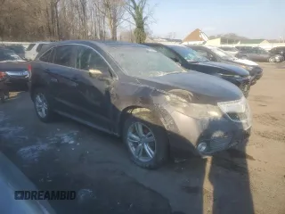 2014 Acura RDX Tech Pkg with VIN 5J8TB4H53EL020488, listed as a Copart auction lot 42102675 with 0 mi miles and Salvage Title. Bid and sale history available at carsss.com. Image 4.