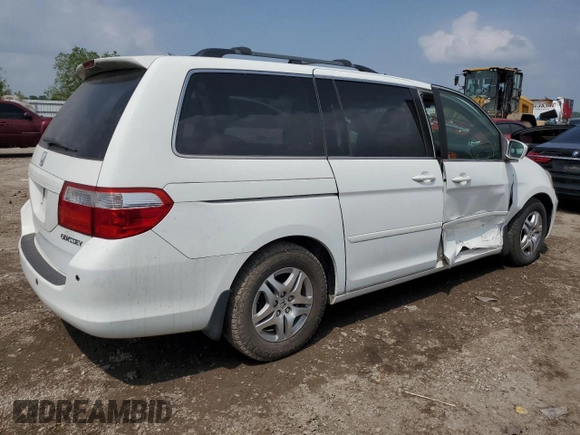 2005 Honda Odyssey EX-L with VIN 5FNRL38655B022447, listed as a Copart auction lot 50907325 with 170,604 mi miles and Salvage Title. Bid and sale history available at carsss.com. Image 3.