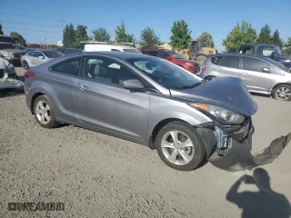 2013 Hyundai Elantra Coupe GS PZEV with VIN KMHDH6AE0DU016720, listed as a Copart auction lot 62664914 with 91,287 mi miles and Salvage Title. Bid and sale history available at carsss.com. Image 4.