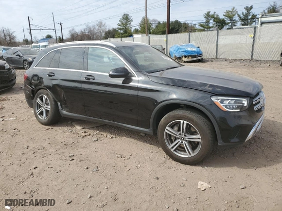 2020 Mercedes-Benz GLC with VIN WDC0G8EB6LF733024, listed as a Copart auction lot 48822345 with 118,854 mi miles and Salvage Title. Bid and sale history available at carsss.com. Image 4.