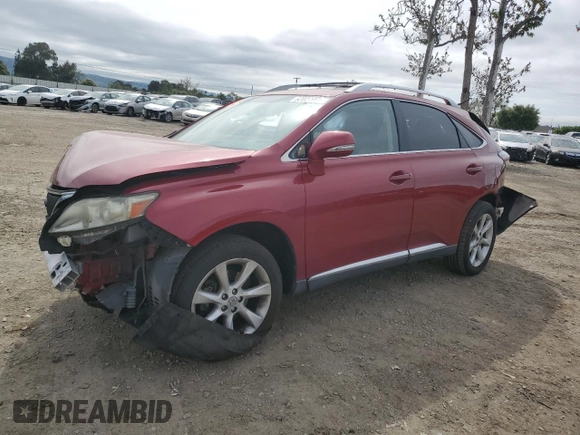 2011 Lexus RX 350 with VIN JTJBK1BA8B2437120, listed as a Copart auction lot 52027995 with 226,044 mi miles and Salvage Title. Bid and sale history available at DreamBid. Image 1.