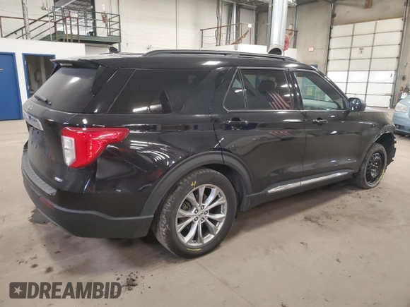 2020 Ford Explorer XLT with VIN 1FMSK8DH7LGC26593, listed as a Copart auction lot 49618145 with 191,010 mi miles and Salvage Title. Bid and sale history available at DreamBid. Image 3.