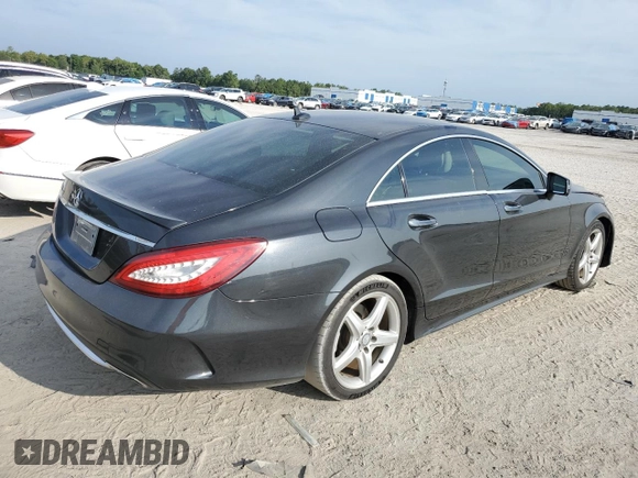 2015 Mercedes-Benz CLS-Class CLS 400 with VIN WDDLJ6FB1FA137852, listed as a Copart auction lot 58466954 with 112,320 mi miles and Salvage Title. Bid and sale history available at carsss.com. Image 3.