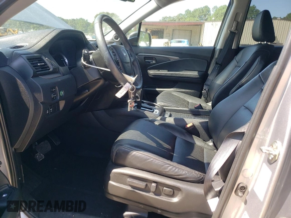 2019 Honda Ridgeline RTL-T with VIN 5FPYK3F69KB028918, listed as a Copart auction lot 59551445 with 34,948 mi miles and Salvage title. Bid and sale history available at DreamBid. Image 7.