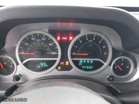2010 Jeep Wrangler Unlimited Sport with VIN 1J4BA3H12AL127802, listed as a IAAI auction lot 41237029 with 94,320 mi miles. Bid and sale history available at carsss.com. Image 7.