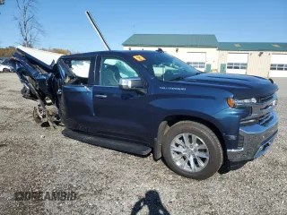 2020 Chevrolet Silverado 1500 LTZ with VIN 1GCUYGET8LZ306482, listed as a Copart auction lot 75839224 with Not Provided miles and Salvage Title. Bid and sale history available at DreamBid. Image 4.