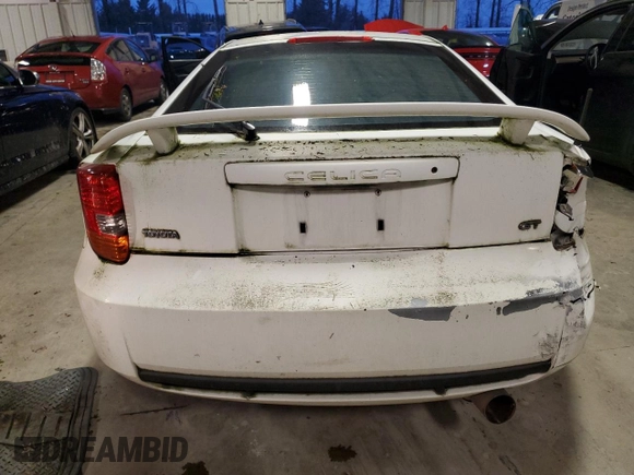 2000 Toyota Celica GT with VIN JTDDR32T3Y0036728, listed as a Copart auction lot 88213775 with 0 mi miles and Salvage Title. Bid and sale history available at carsss.com. Image 6.
