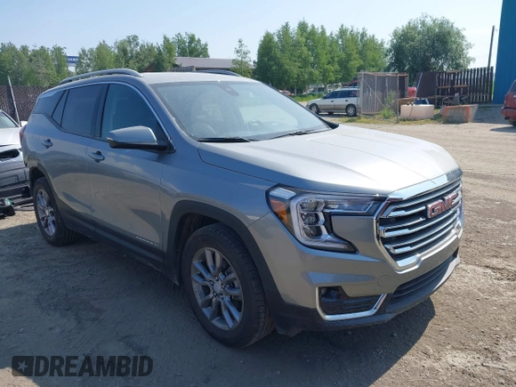 2023 GMC Terrain SLT with VIN 3GKALVEG0PL261449, listed as a IAAI auction lot 42549875 with 27,277 mi miles and . Bid and sale history available at DreamBid. Image 1.