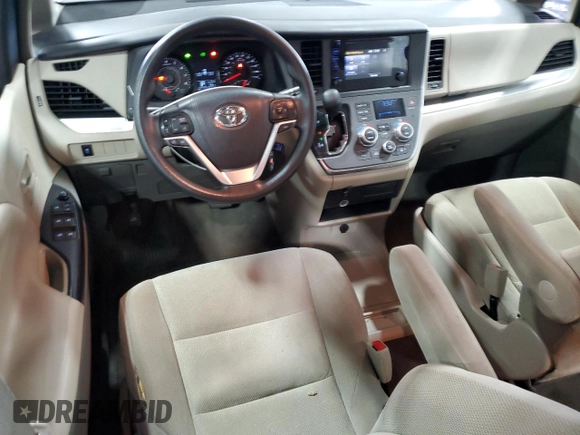 2015 Toyota Sienna L with VIN 5TDZK3DC1FS598628, listed as a Copart auction lot 54139805 with 113,364 mi miles and Salvage title. Bid and sale history available at DreamBid. Image 8.