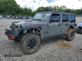 2023 Jeep Wrangler Rubicon with VIN 1C4HJXFN6PW609242, listed as a Copart auction lot 56975425 with 47,225 mi miles and Salvage title. Bid and sale history available at DreamBid. Image 1.