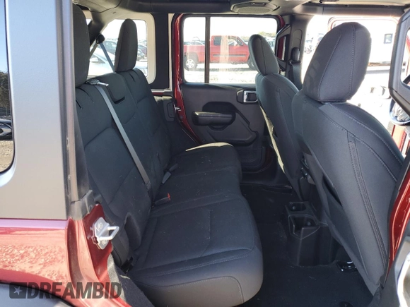 2021 Jeep Wrangler Unlimited Willys with VIN 1C4HJXDG9MW594591, listed as a Copart auction lot 81740454 with 48,070 mi miles and Salvage title. Bid and sale history available at DreamBid. Image 10.