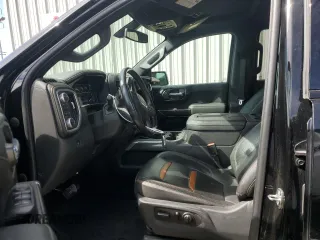 2021 GMC Sierra 1500 AT4 with VIN 3GTU9EET9MG370548, listed as a Copart auction lot 48034845 with 53,406 mi miles and Salvage Title. Bid and sale history available at carsss.com. Image 7.