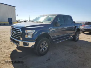 2016 Ford F-150 XLT with VIN 1FTEW1EG2GKF12549, listed as a Copart auction lot 51499655 with 57,878 mi miles and Salvage Title. Bid and sale history available at carsss.com. Image 1.